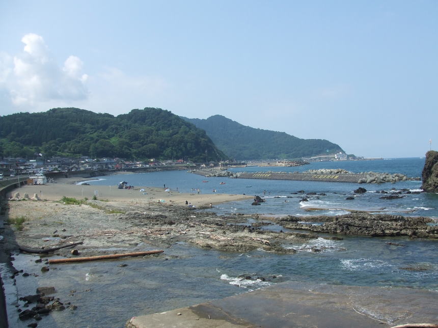 小波渡付近の海岸