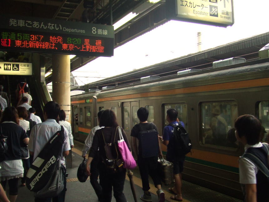 宇都宮で乗換えた電車