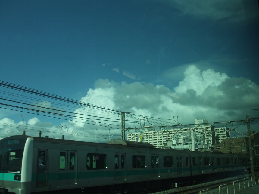 常磐線の車窓