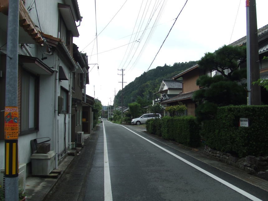 長篠城駅近くの道路