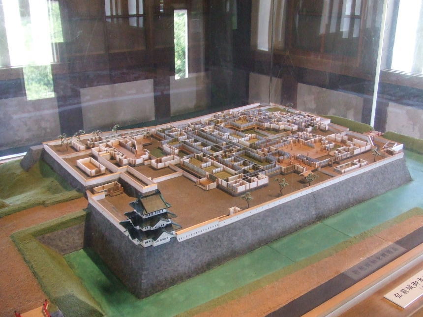 弘前城　本丸模型
