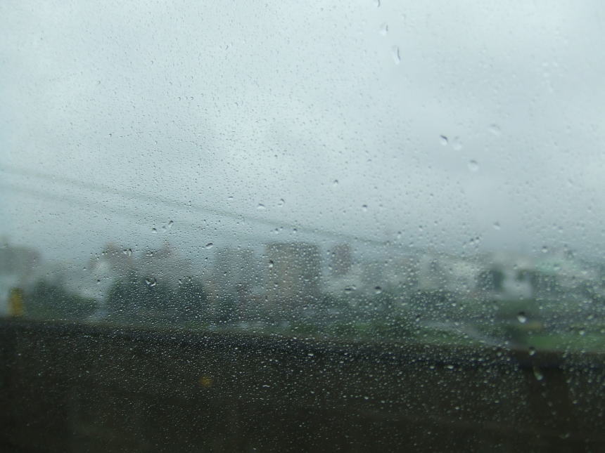 盛岡では本降り