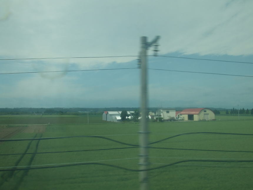 池田駅手前の風景
