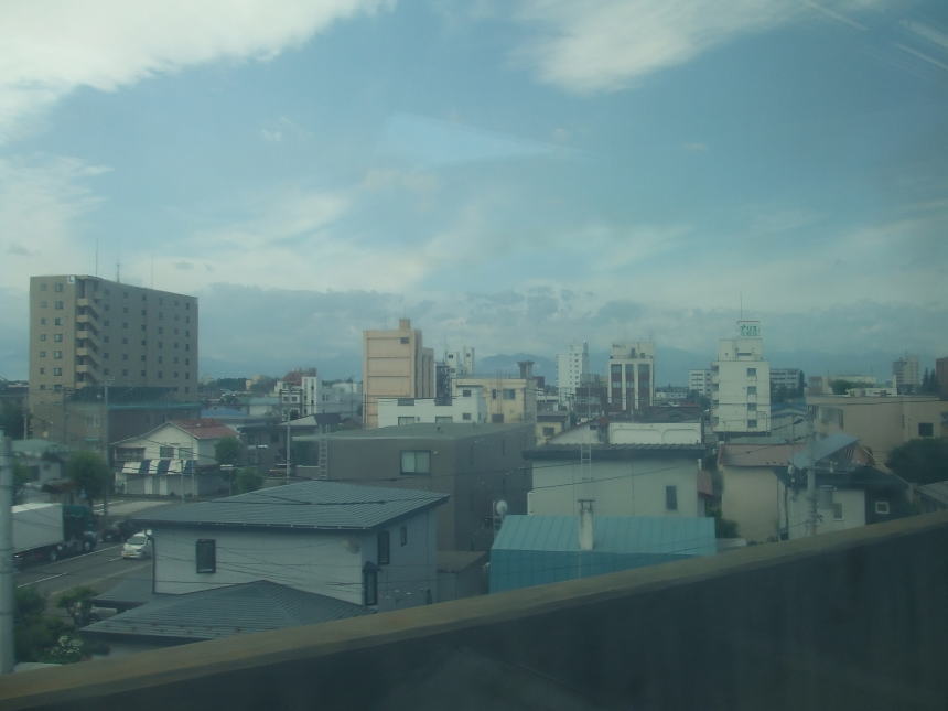 帯広駅手前の風景