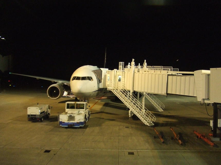 帰りの飛行機（長崎空港駐機中）