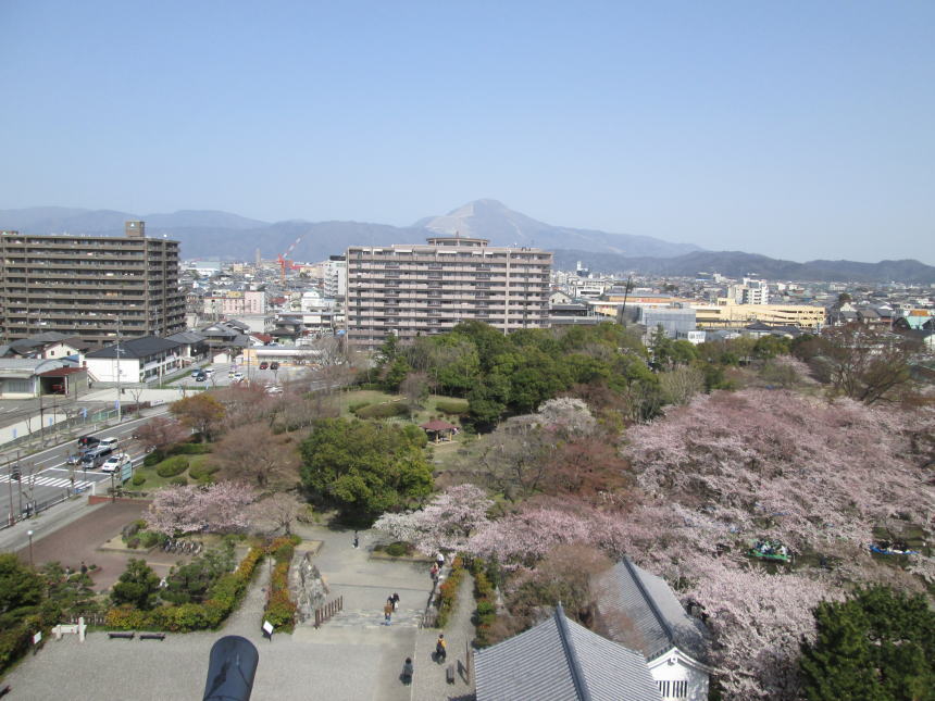 博物館5階からの眺望（東側）
