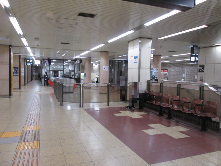 地下鉄祇園駅改札