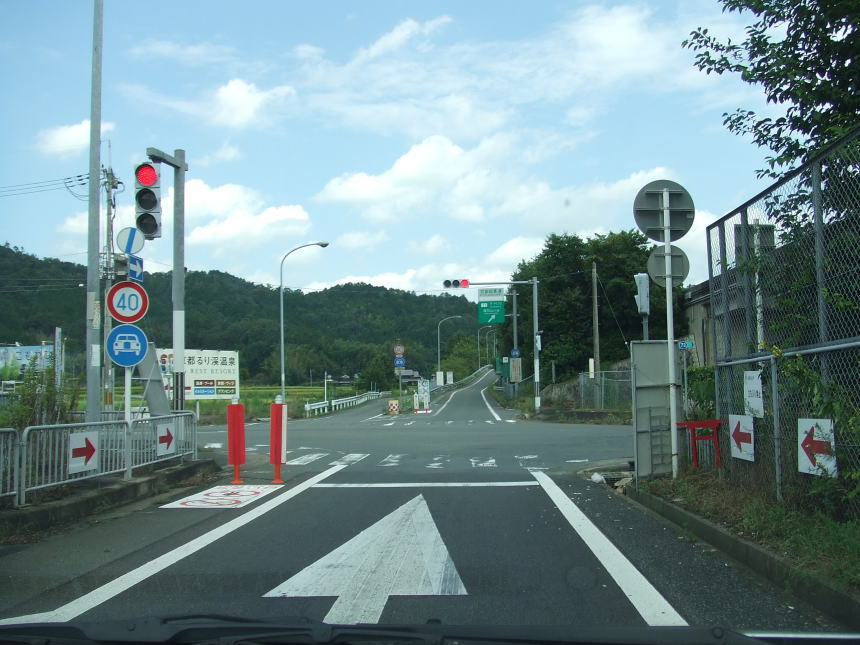 千代川ＩＣ出口の交差点