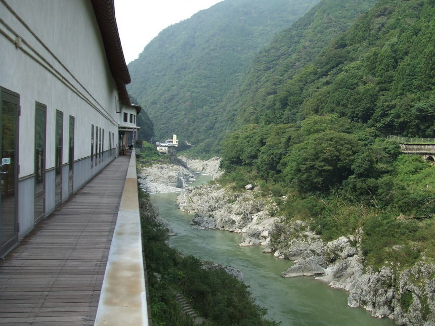 道の駅大歩危裏の渓谷