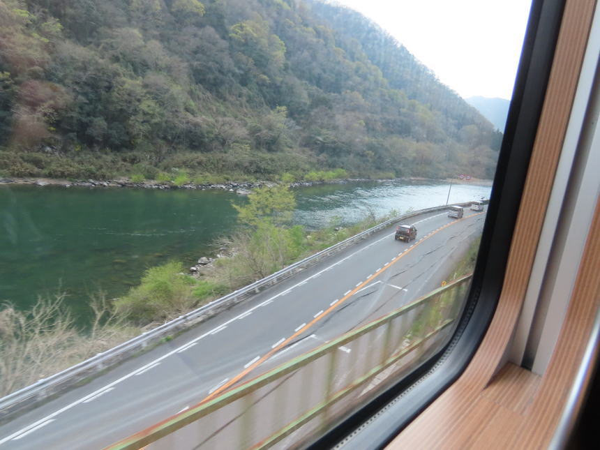 レンタカーで走ったであろう道