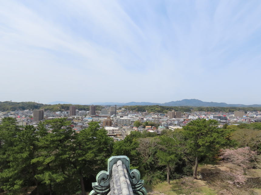 天守からの眺望(西側)