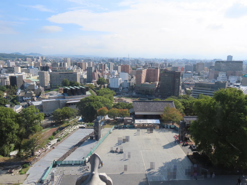 天守閣6階からの眺望（東側）